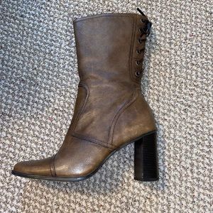 Nine West Brown heeled boot